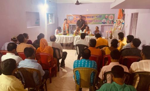 *Shri Dilip Ghosh,* State President at district Office bearers’ meeting of Kanthi Organizational district (Purba Medinipur )