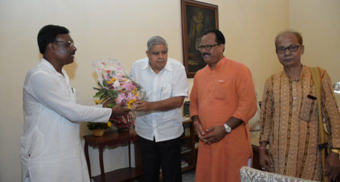 Meeting of West Bengal primary teacher association with honourable Governor of West Bengal Mr. Jagdeep Dhankar