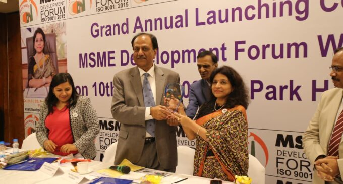 Commencement of MSME Development Forum, West Bengal and adulation of Dr. Mamta Binani as its President