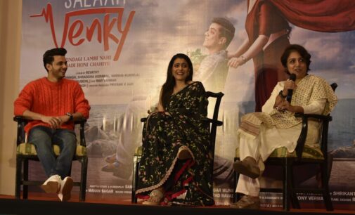 Kajol, Vishal Jethwa and Director Revathy visit Kolkata to promote their upcoming film, Salaam Venky